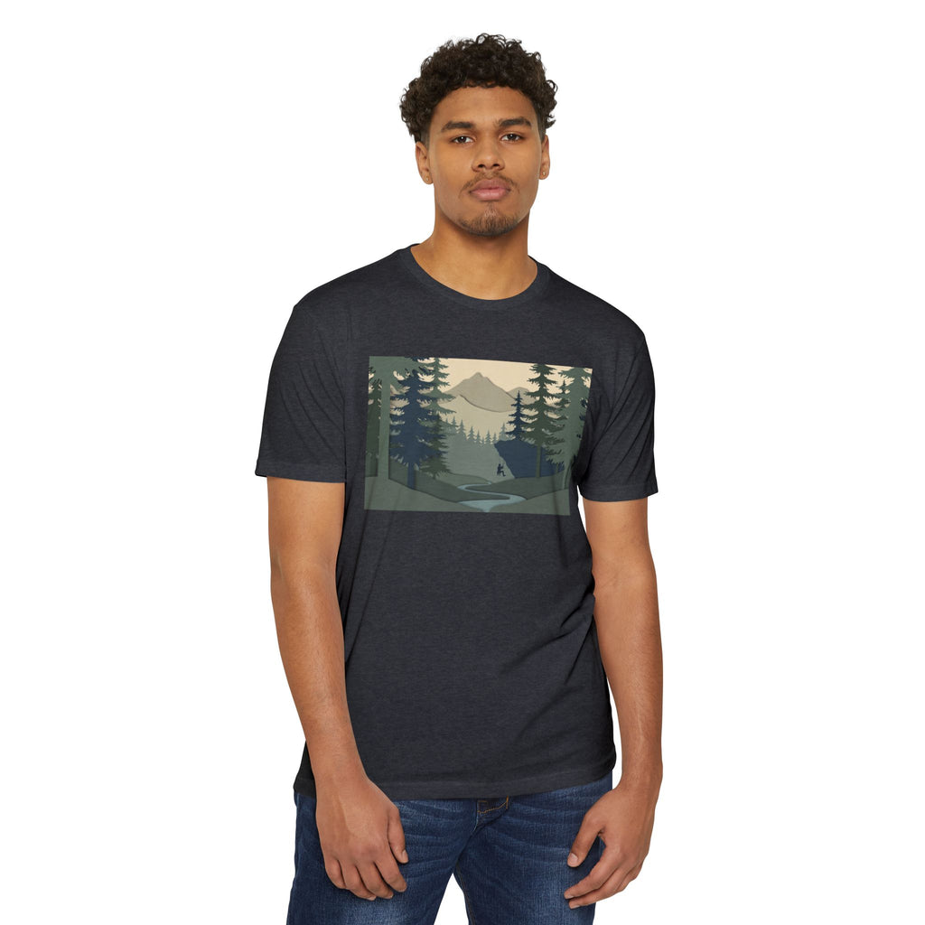 Nature Landscape T-Shirt — Forest Mountain Scenic Tee