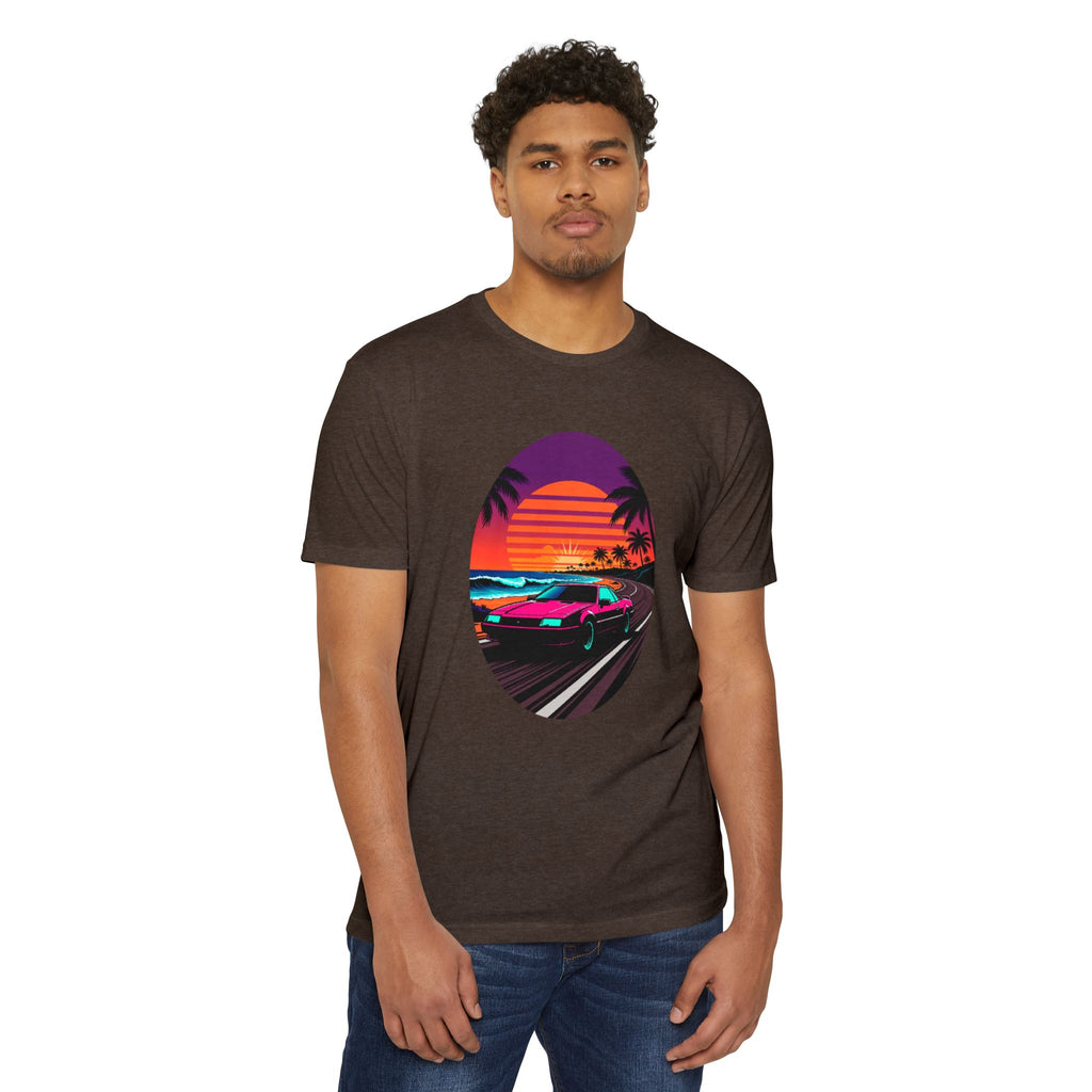 Retro Sunset Racer T-Shirt
