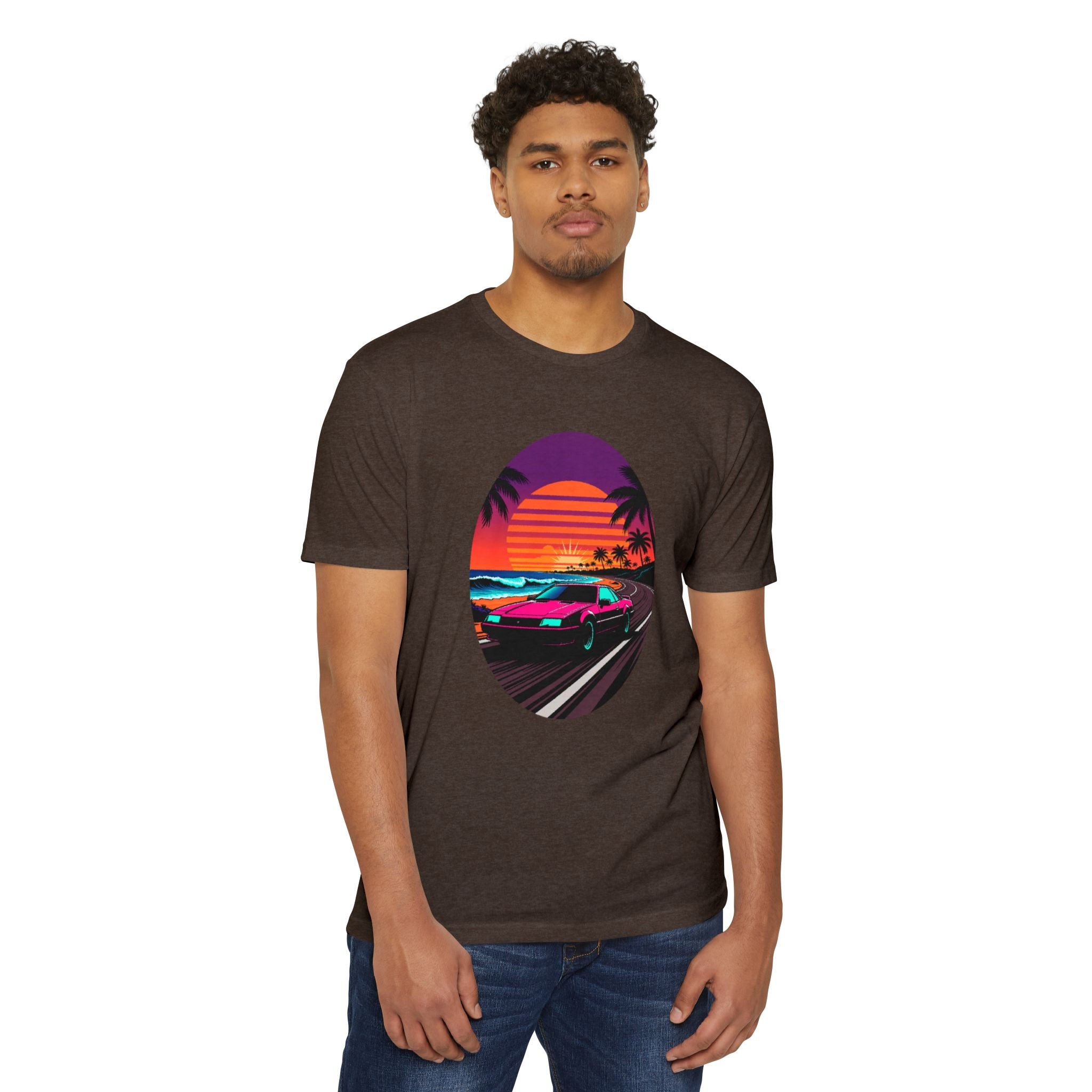Retro Sunset Racer T-Shirt