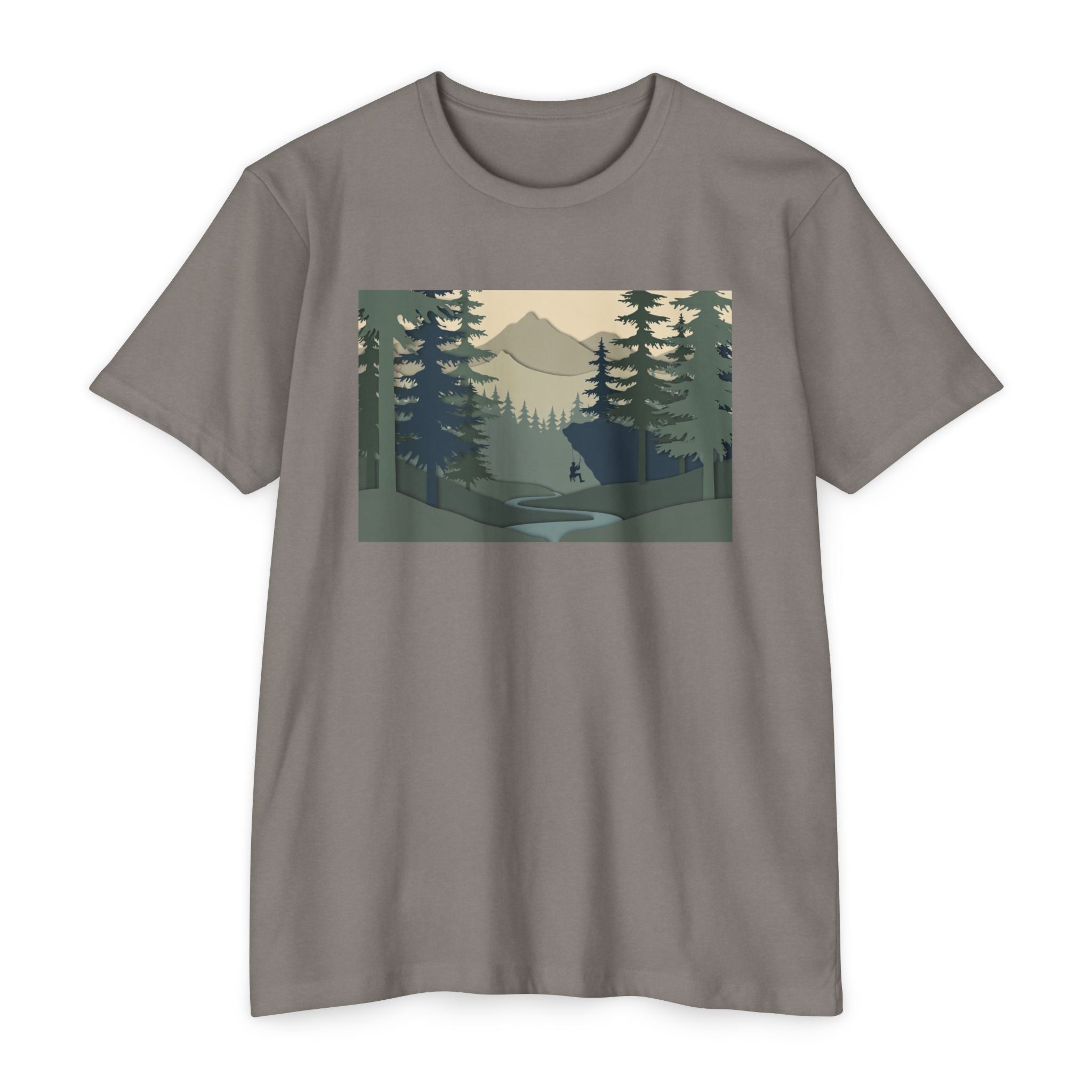 Nature Landscape T-Shirt — Forest Mountain Scenic Tee