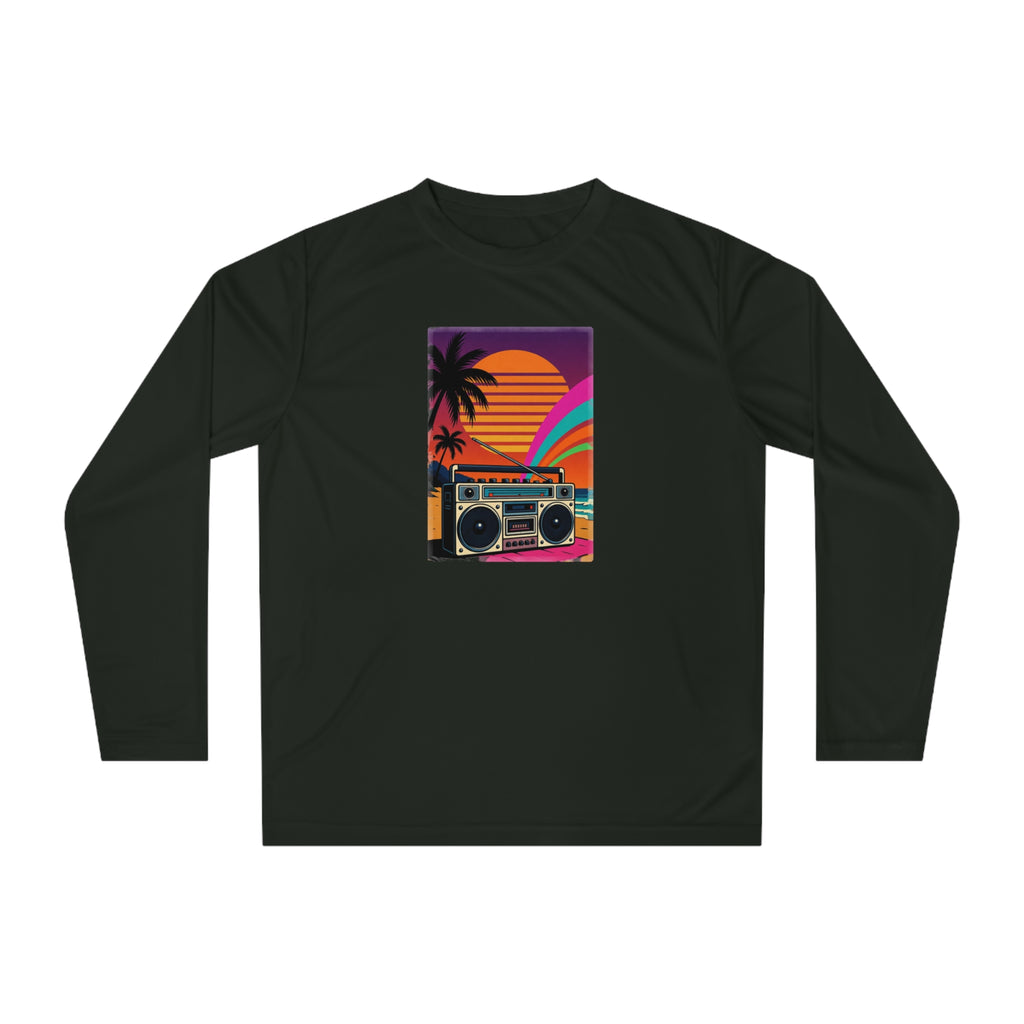 Retro Beach Boombox Long Sleeve
