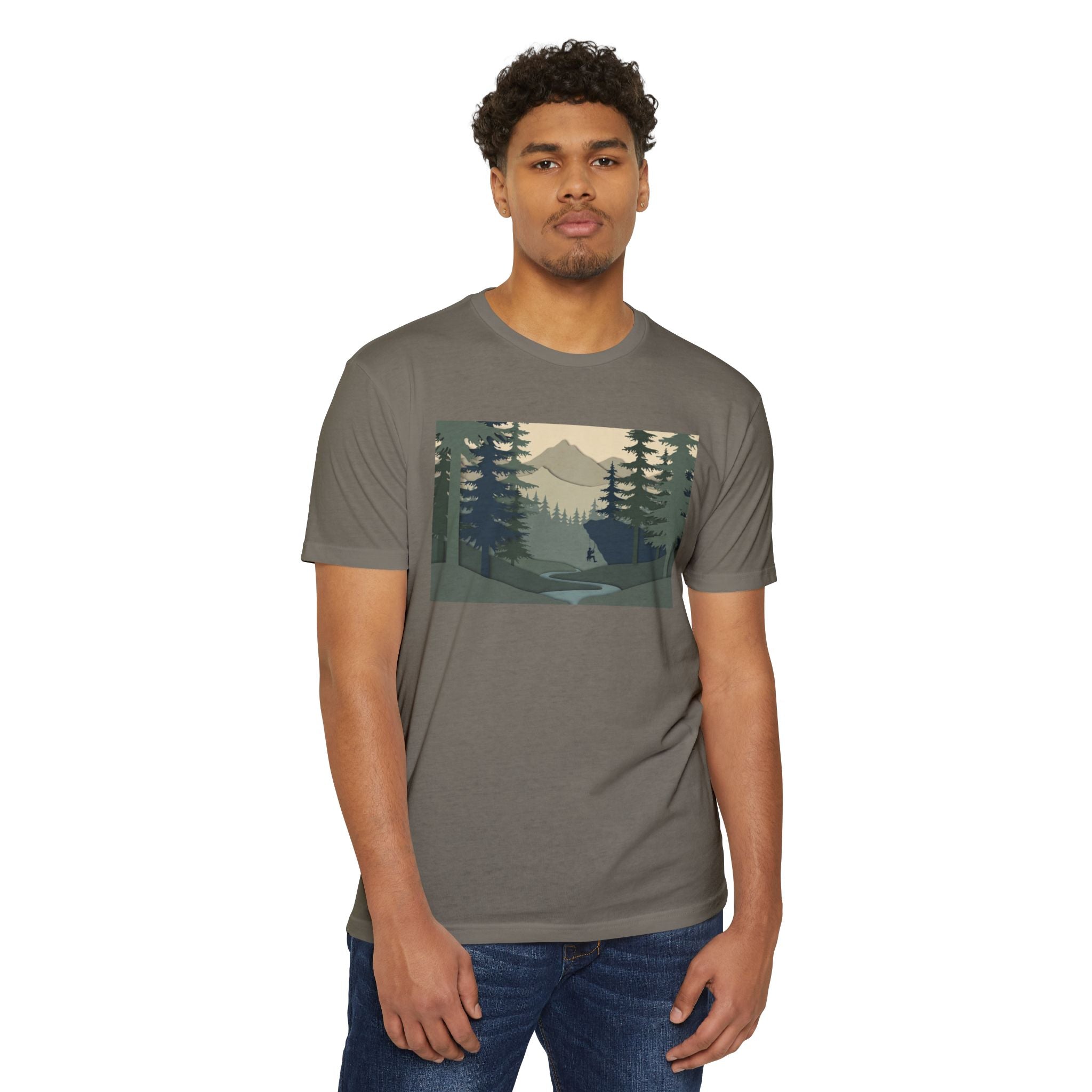 Nature Landscape T-Shirt — Forest Mountain Scenic Tee