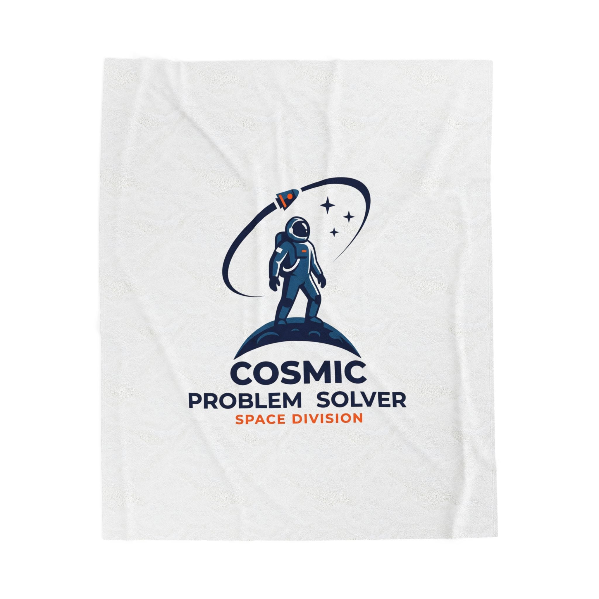 Cosmic Problem Solver Blanket | astronaut, mission patch, space science
