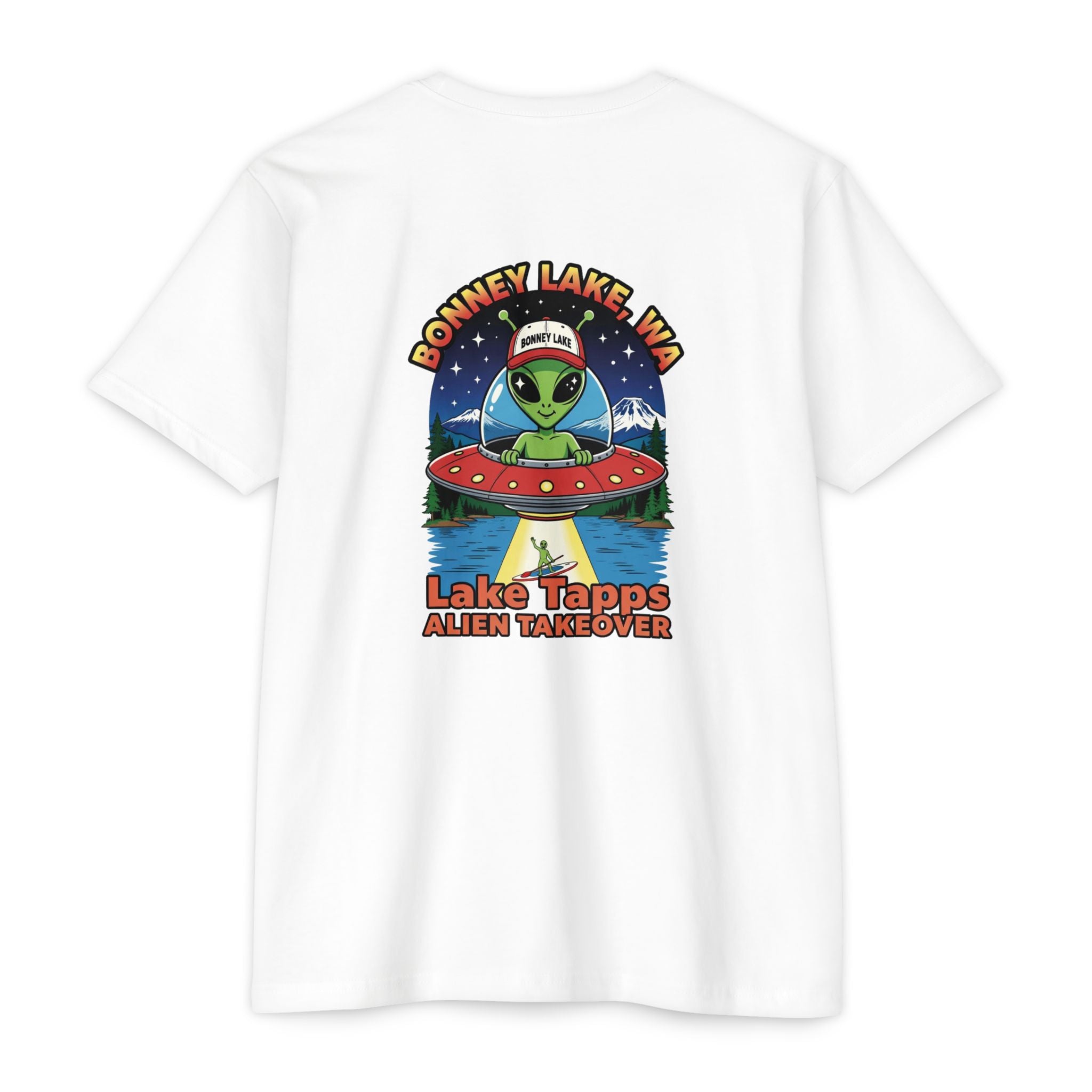 Lake Tapps Alien T-Shirt — 'Bonney Lake, WA' Lake Tapps Alien Takeover Graphic Tee