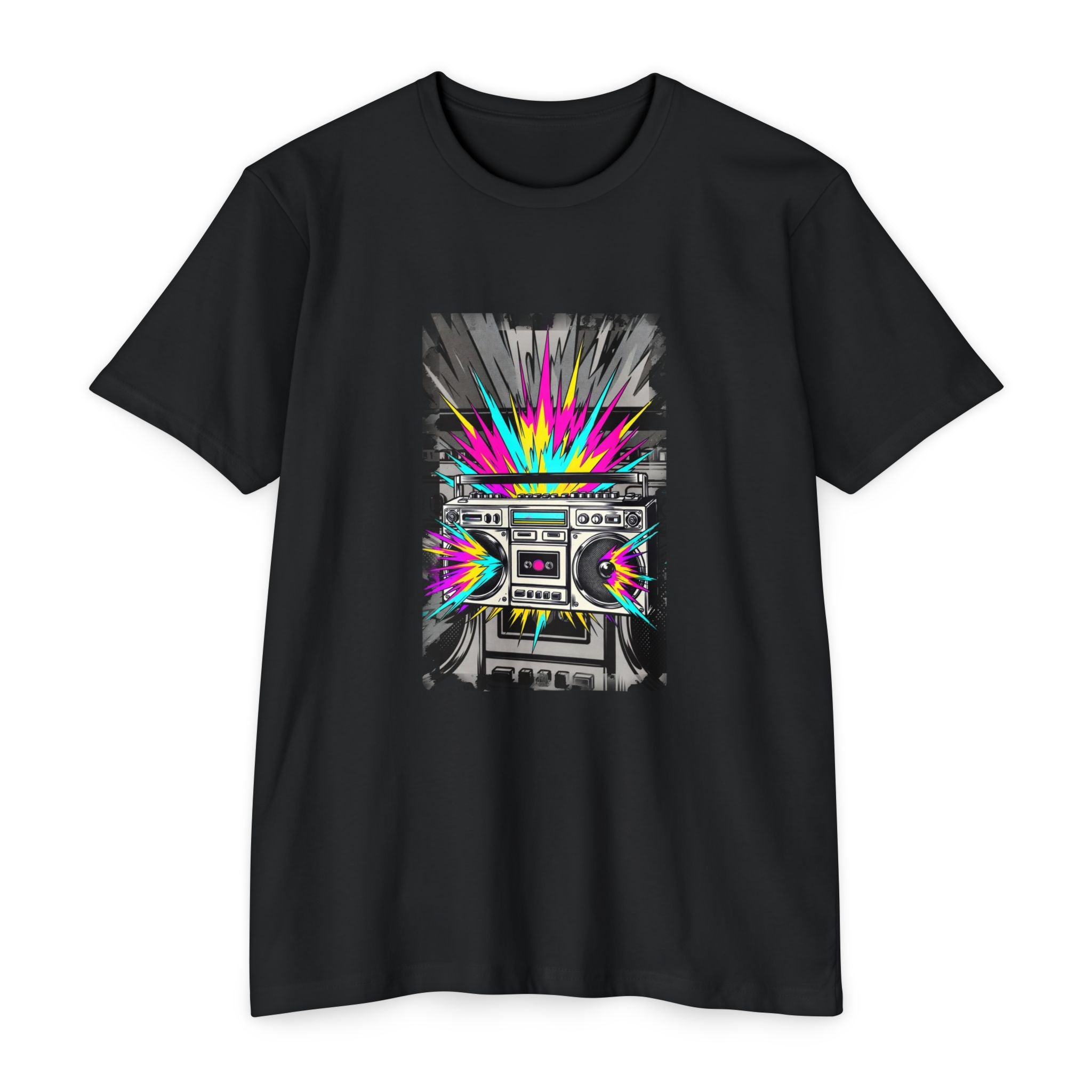 Retro Boombox Explosion T-Shirt