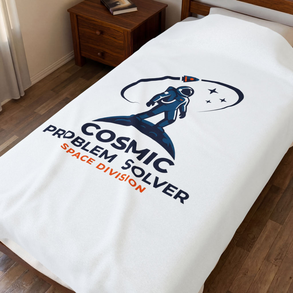 Cosmic Problem Solver Blanket | astronaut, mission patch, space science