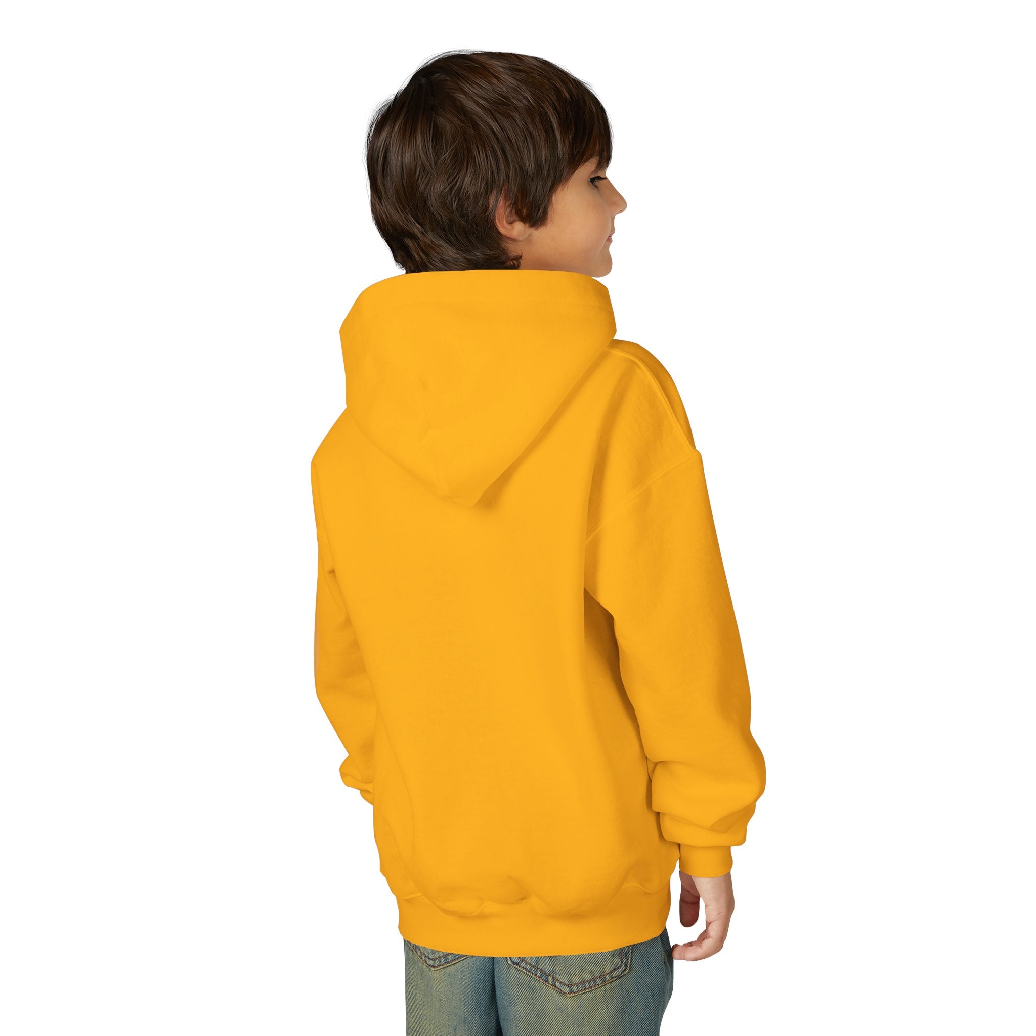 Youth Alien Hoodie – Cute Waving Green Alien Kids Sweatshirt