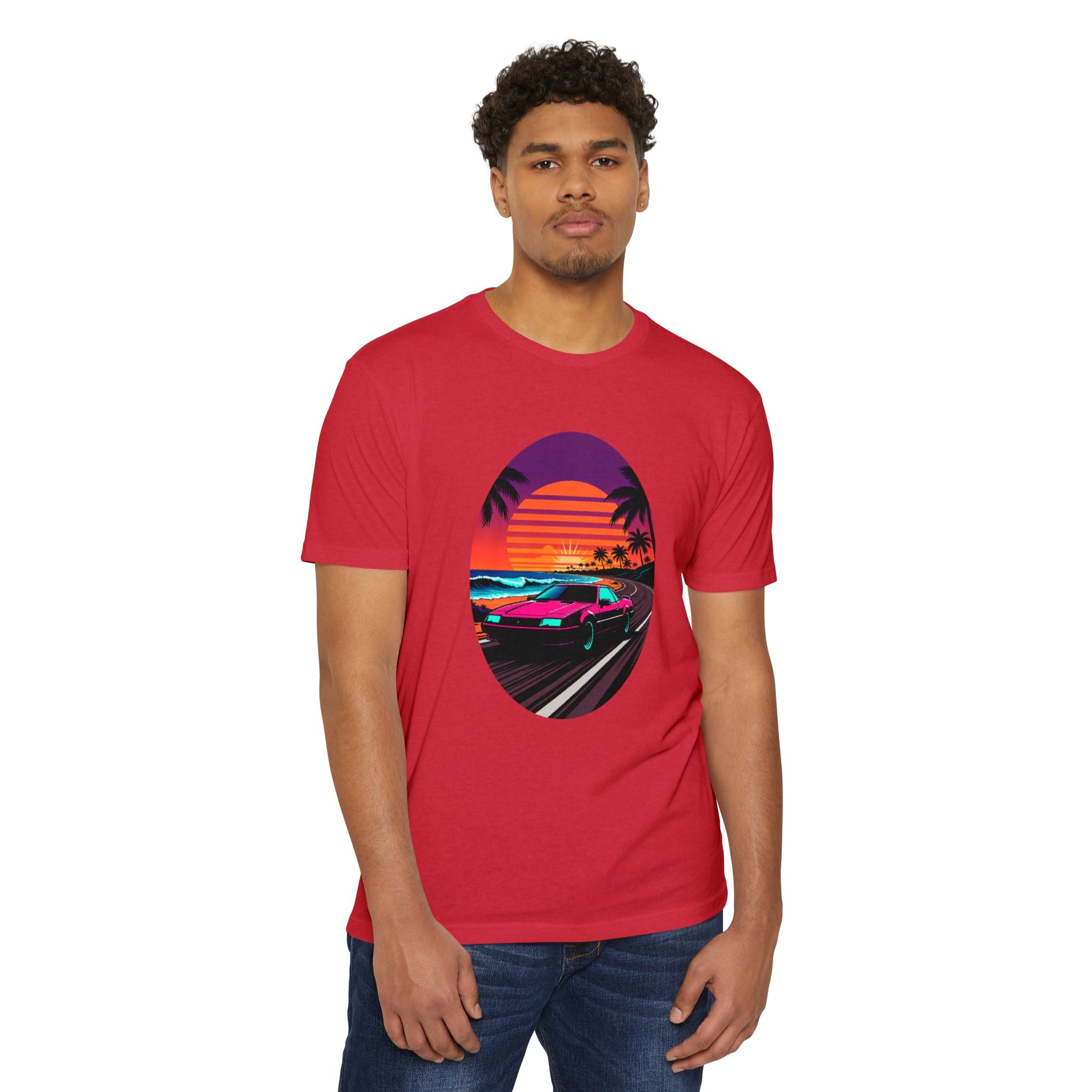 Retro Sunset Racer T-Shirt