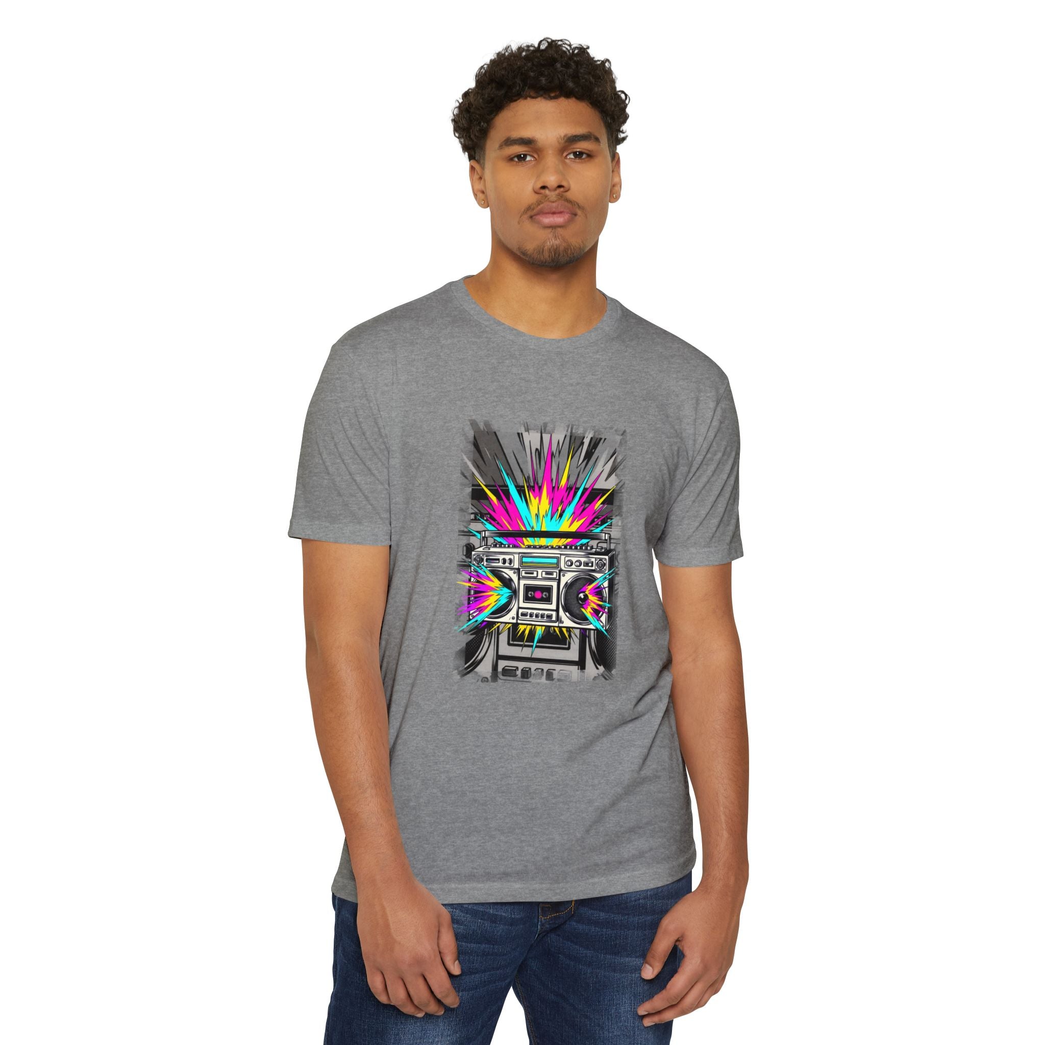 Retro Boombox Explosion T-Shirt