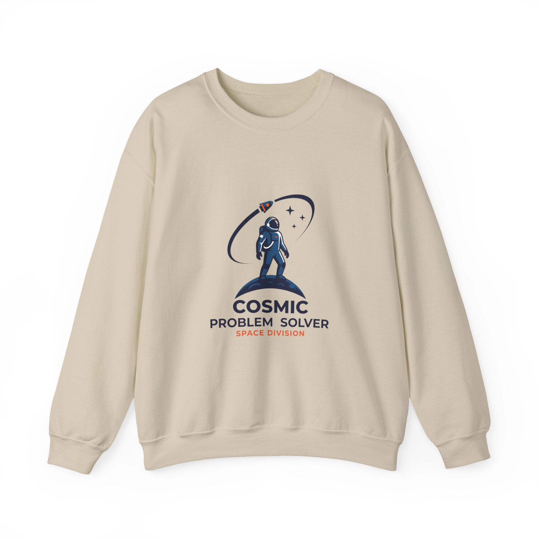Cosmic Problem Solver Crewneck, Space Astronaut Mission Patch, science nerd