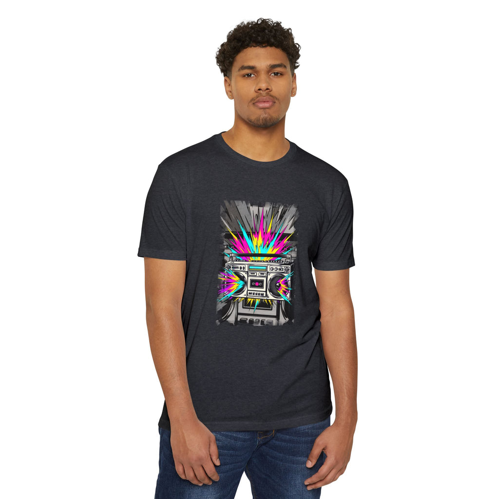 Retro Boombox Explosion T-Shirt