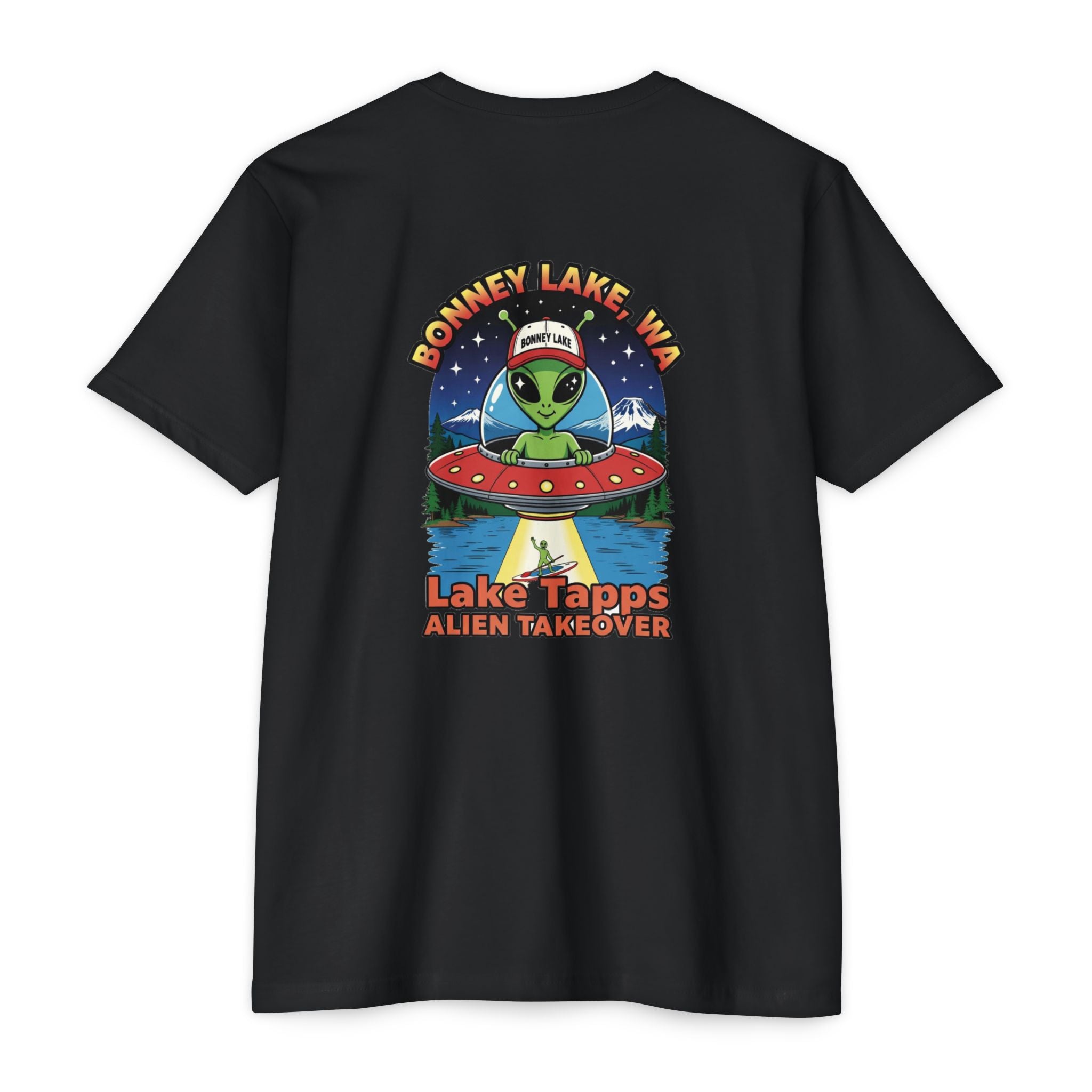 Lake Tapps Alien T-Shirt — 'Bonney Lake, WA' Lake Tapps Alien Takeover Graphic Tee